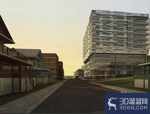 建筑表现：3dmax制作室外黄昏场景