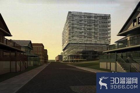 建筑表现：3dmax制作室外黄昏场景