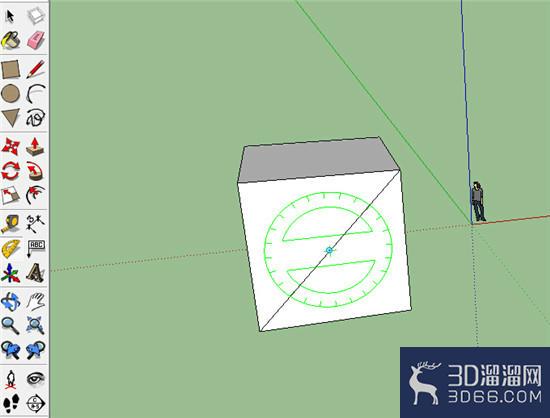 sketchup使用技巧之量角器工具 sketchup使用技巧之量角器工具