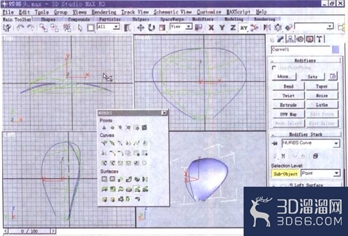 在3dmax视图中如何切换及调整模型？