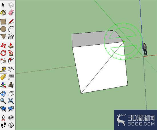 sketchup使用技巧之量角器工具 sketchup使用技巧之量角器工具