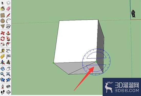 sketchup使用技巧之量角器工具 sketchup使用技巧之量角器工具