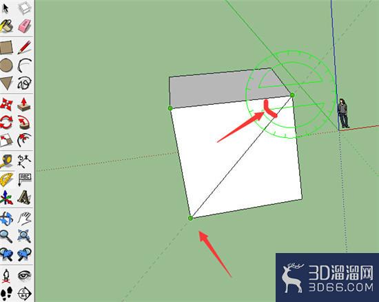 sketchup使用技巧之量角器工具 sketchup使用技巧之量角器工具