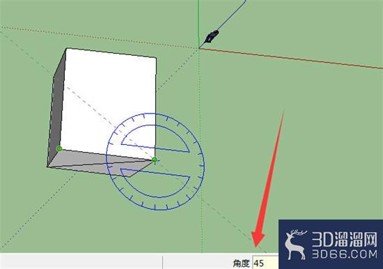 sketchup使用技巧之量角器工具 sketchup使用技巧之量角器工具