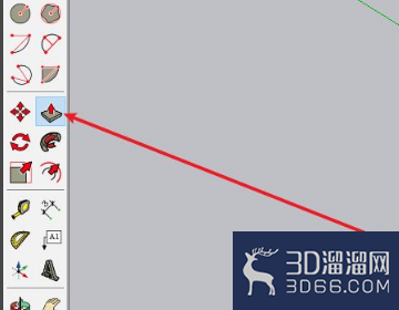 草图大师怎么把矩形拽出角度？