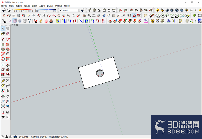 sketchup怎么开洞或挖孔? sketchup怎么开洞或挖孔?