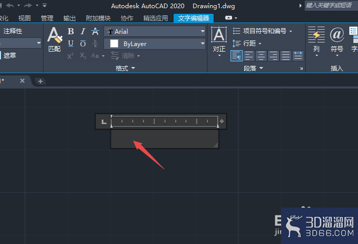 CAD2020如何插入多行文字？