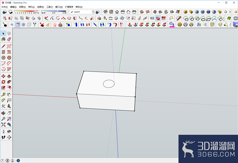 sketchup怎么开洞或挖孔? sketchup怎么开洞或挖孔?
