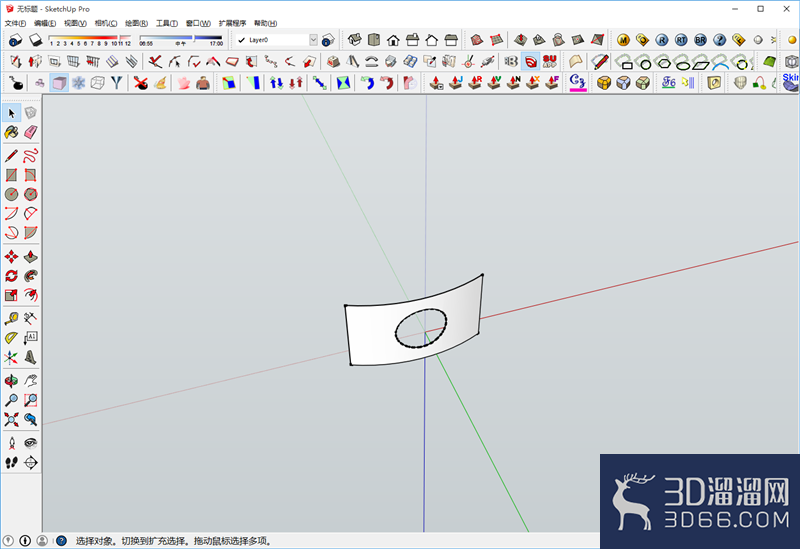 sketchup怎么开洞或挖孔? sketchup怎么开洞或挖孔?