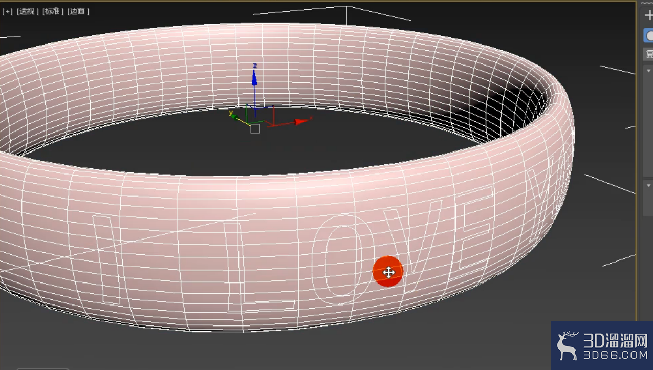 3dmax图形怎么合并到模型上？