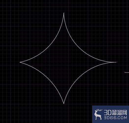 CAD如何绘制圆弧星形？