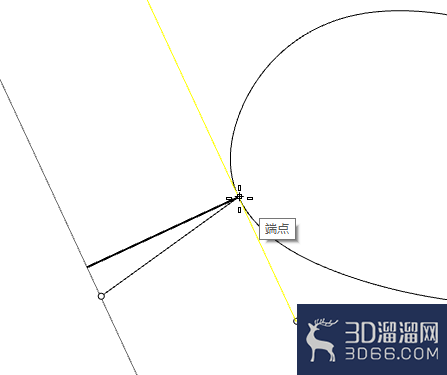 rhino怎么移动一条直线让另一条曲线相切? rhino怎么移动一条直线让另一条曲线相切?