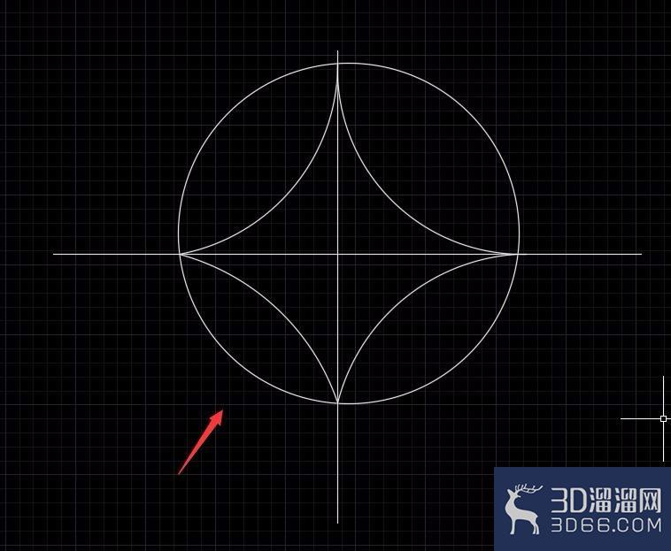 CAD如何绘制圆弧星形？