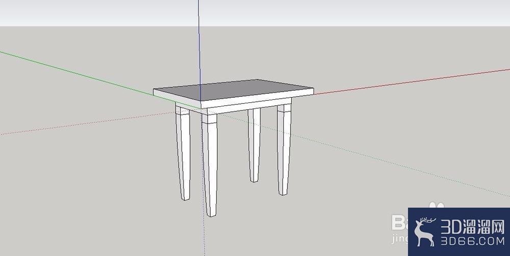 使用SketchUp2014制作凳子教程 使用SketchUp2014制作凳子教程