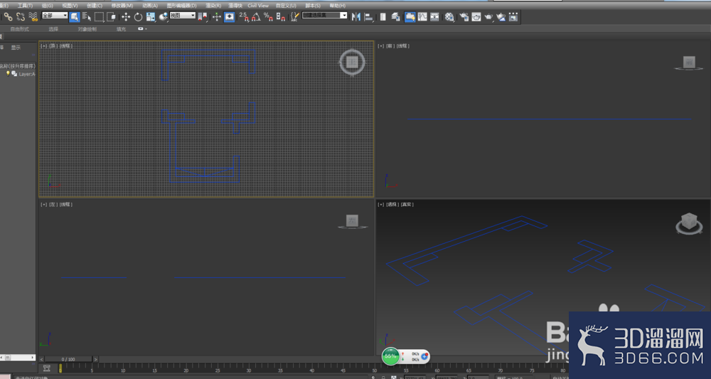 cad导入3dmax建模的方法
