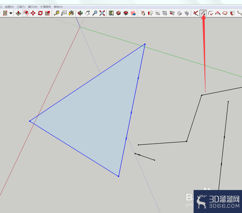 sketchup短线碎线怎么连在一起？