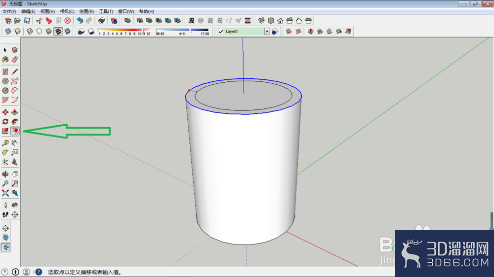 SketchUp如何制作空心柱? SketchUp如何制作空心柱?