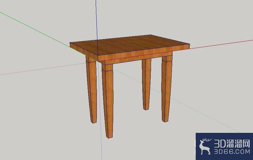 使用SketchUp2014制作凳子教程 使用SketchUp2014制作凳子教程
