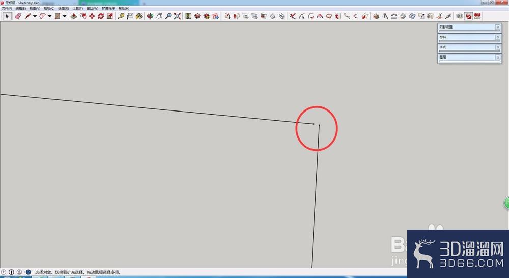 SketchUp怎么检查断线是否封面？
