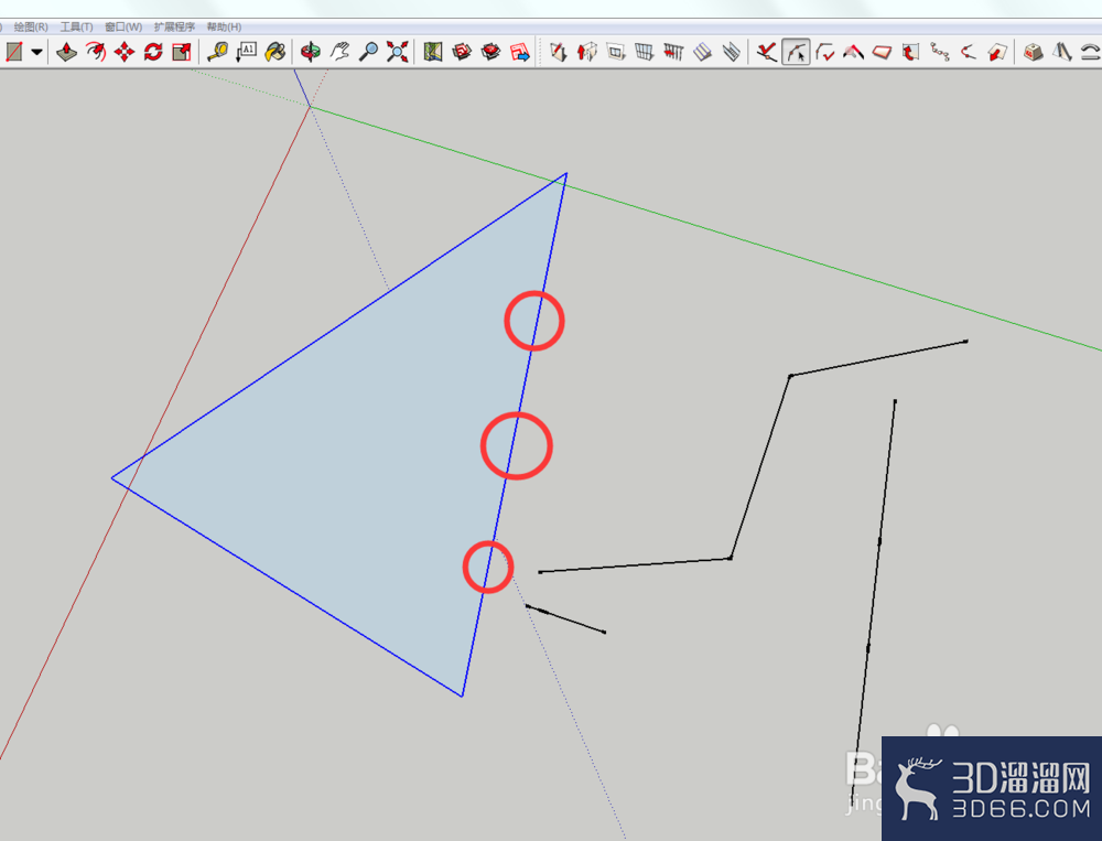 sketchup短线碎线怎么连在一起？