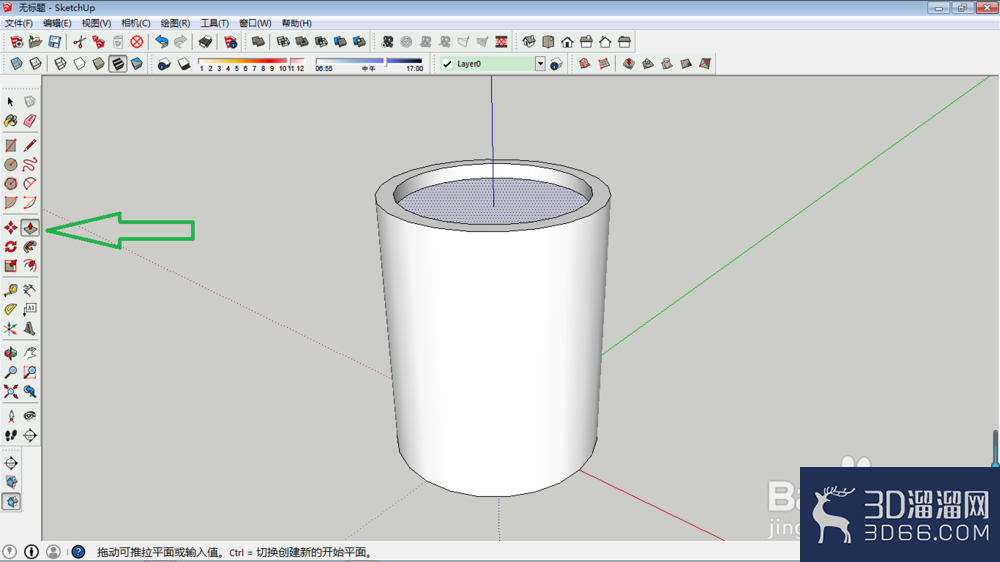 SketchUp如何制作空心柱? SketchUp如何制作空心柱?