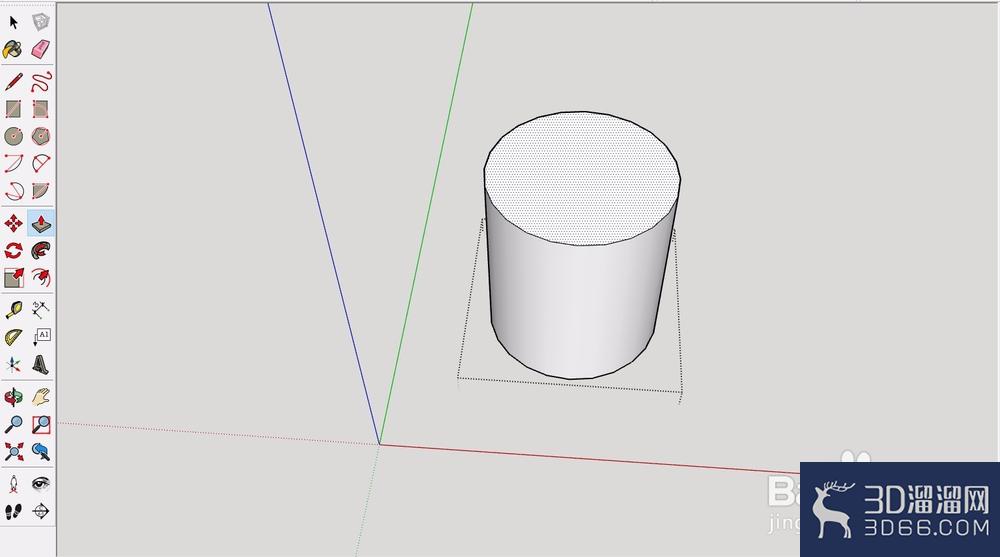 SketchUp怎么做下宽上窄的柱子？
