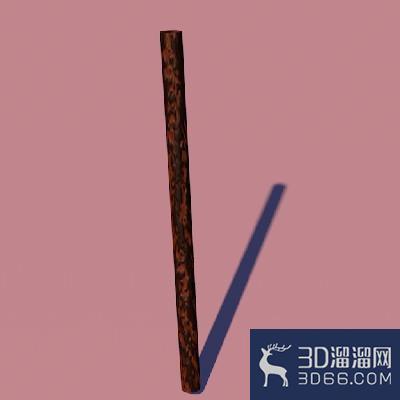 C4D如何制作一条木棍? C4D如何制作一条木棍?