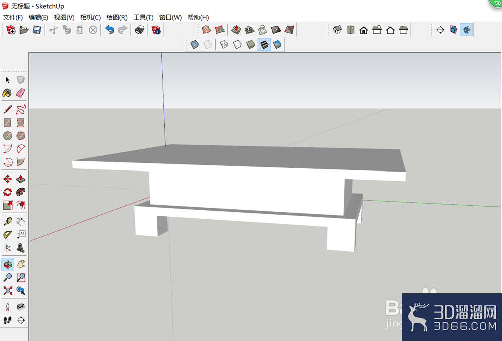 sketchup怎么绘制茶几模型? sketchup怎么绘制茶几模型?