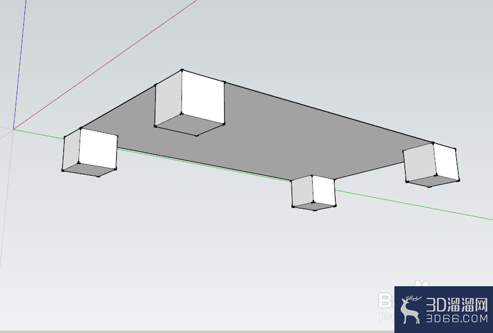 sketchup怎么绘制茶几模型? sketchup怎么绘制茶几模型?