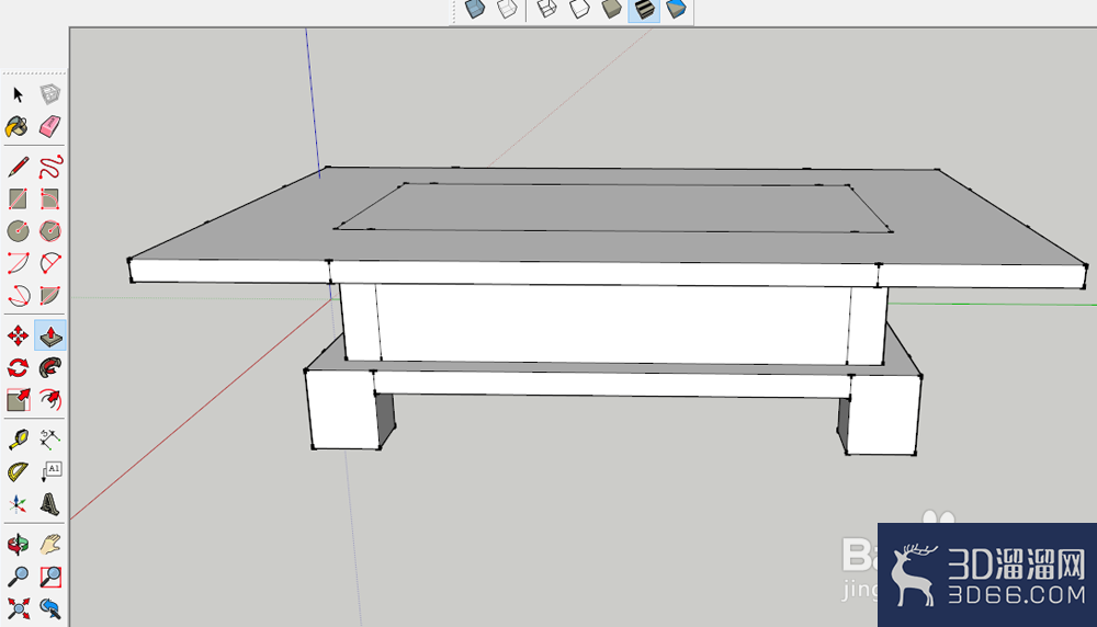 sketchup怎么绘制茶几模型? sketchup怎么绘制茶几模型?