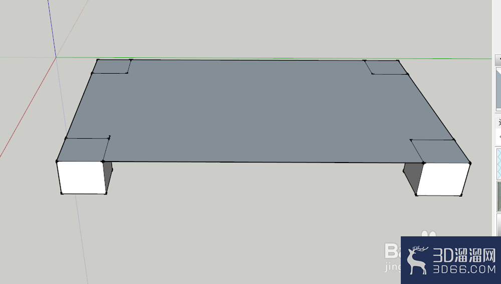 sketchup怎么绘制茶几模型? sketchup怎么绘制茶几模型?