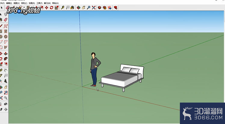 SketchUp怎么創(chuàng)建平板床模型？