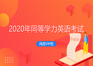 2020年同等学力英语考试网授VIP班