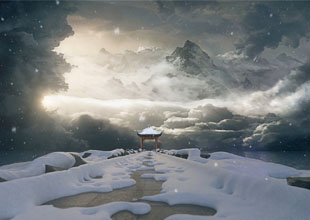 3dmax+Vr6+Vantage雪景动画
