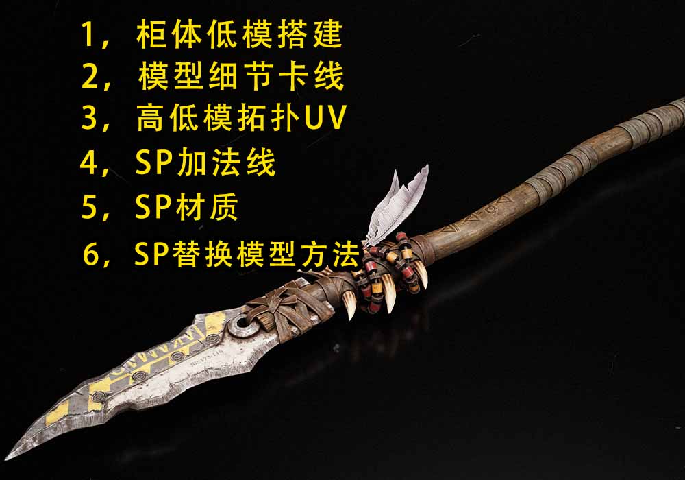 3dmax次世代全流程建模教程：游戏小柜子模型制作，卡线布线